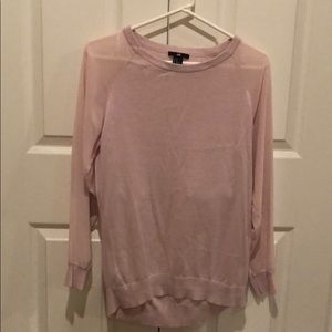Mixed media pink top from Express Size XS